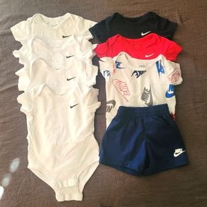 Nike Baby Onsies and Shorts, Size 9M